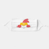Funny chicken beak cartoon illustration adult cloth face mask (Front, Folded)