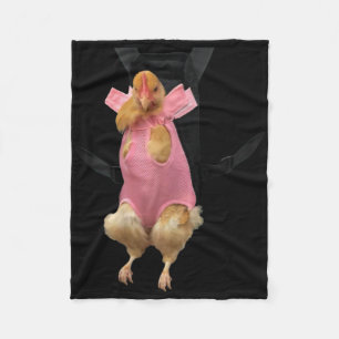 Funny Chicken By Carrier Hen Carrier Mom Of Chicke Fleece Blanket