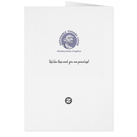 Funny Chicken Card (Back)