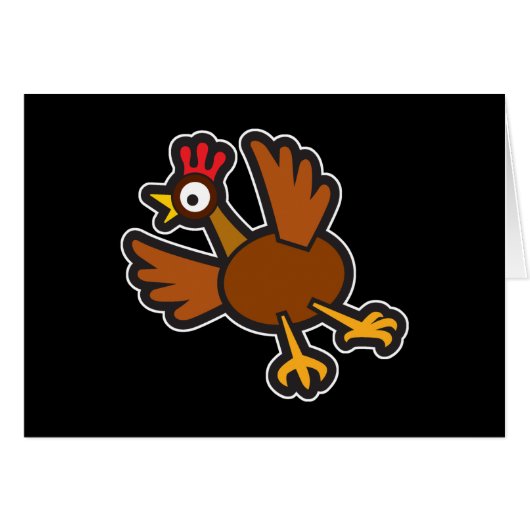 funny chicken cards (Front Horizontal)