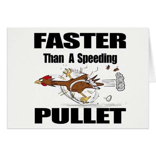 Funny chicken cartoon cards (Front Horizontal)