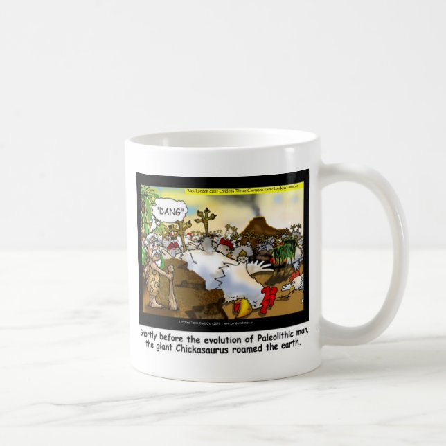 Funny Chicken (Chickasaurus) Tees Mugs Cards Etc (Right)