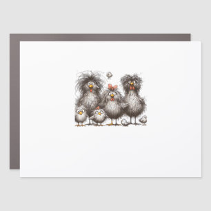 Funny Chicken Classic Retro Style Car Magnet