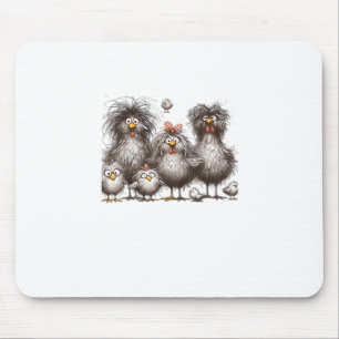 Funny Chicken Classic Retro Style Mouse Pad