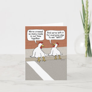 Funny Chicken Couple Anniversary Card