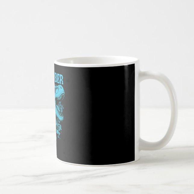 Funny Chicken Dinosaur Remember Who You Are Evolut Coffee Mug (Right)