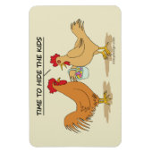 Funny Chicken Easter Egg Hunt Magnet (Vertical)