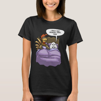 Funny Chicken Egg Chicken Came First Humor Joke Bi T-Shirt