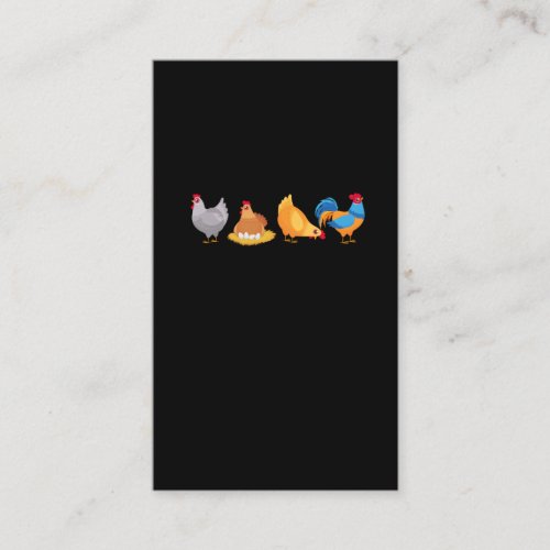 Funny Chicken Eggs Hen Farm Enthusiast Business Card