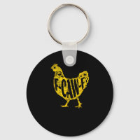 Funny Chicken F-Caw-F Hen Poultry Rooster Coop
