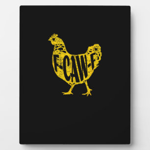 Funny Chicken F-Caw-F Hen Poultry Rooster Coop Plaque