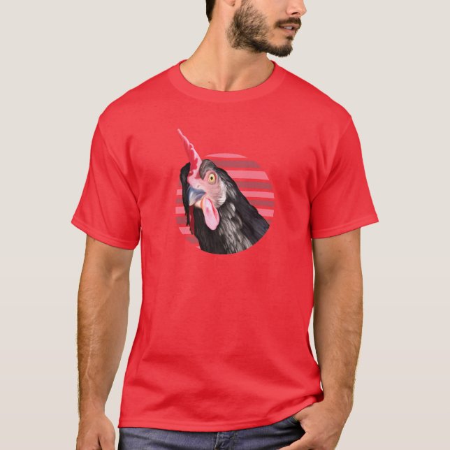 Funny Chicken Face T-Shirt (Front)