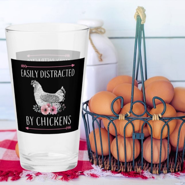 funny chicken Farm lovers word art Glass (Creator Uploaded)