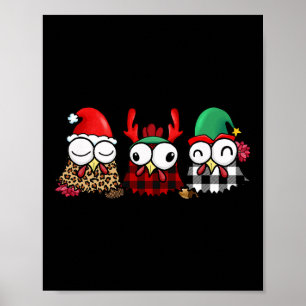 Funny Chicken Farmer For Family Christmas  Poster