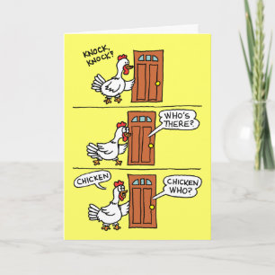 Funny Chicken Feel Better Soon Joke Card