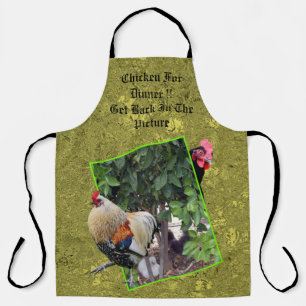Funny Chicken For Dinner, Apron