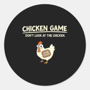 Funny Chicken Game Design Ltd Uni Chicken Game_ Do Classic Round Sticker