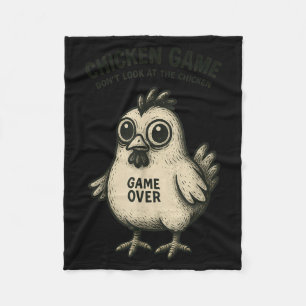 Funny Chicken Game Graphic Tee Men Women Teens Boy Fleece Blanket