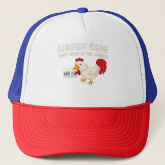 Funny Chicken Game Humor Trucker Hat