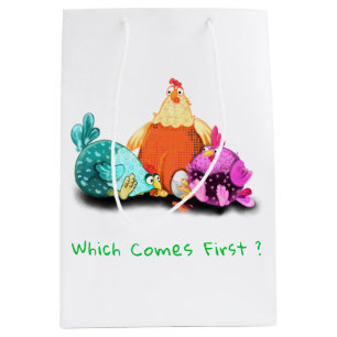 Funny Chicken Gift Bag - Custom Text