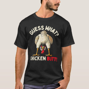 Funny Chicken Graphic Men Women Kids Chicken Butt T-Shirt