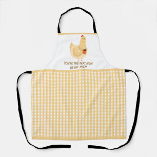 Funny Chicken Hen Mother Humor Farm Mom Mommy Apron