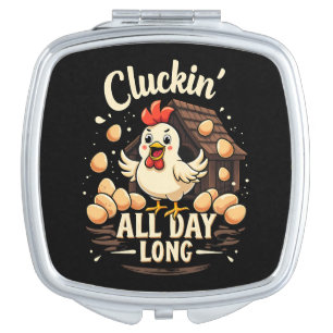 Funny Chicken Humor Rustic Farm Life Compact Mirror