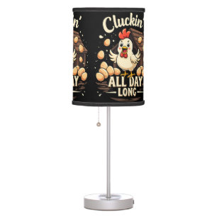Funny Chicken Humor Rustic Farm Life Table Lamp