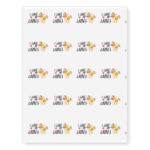 Funny Chicken Lady Funny For Chickens Lovers Farm Temporary Tattoos