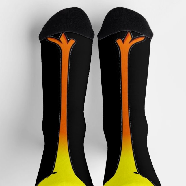 Funny Chicken leg Feet Socks Knee Animal  (Top)