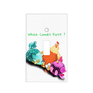 Funny Chicken Light Switch Cover - Custom Text