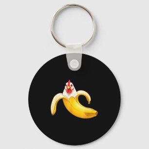 Funny Chicken Lovers Banana Boys Girls Kids T-shir Keychain