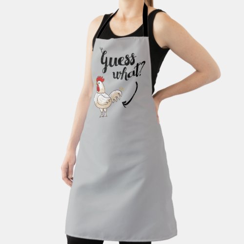 funny chicken lovers word art  apron