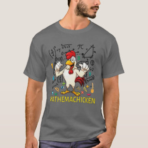 Funny Chicken Mathemachicken For Math Lovers Teach T-Shirt