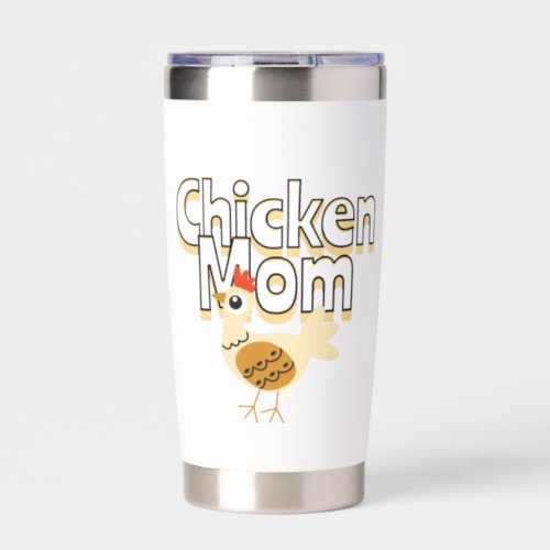 Funny Chicken Mom Personalized Insulated Tumbler
