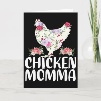 Funny Chicken Momma Shirt For Women Mother's Day Card