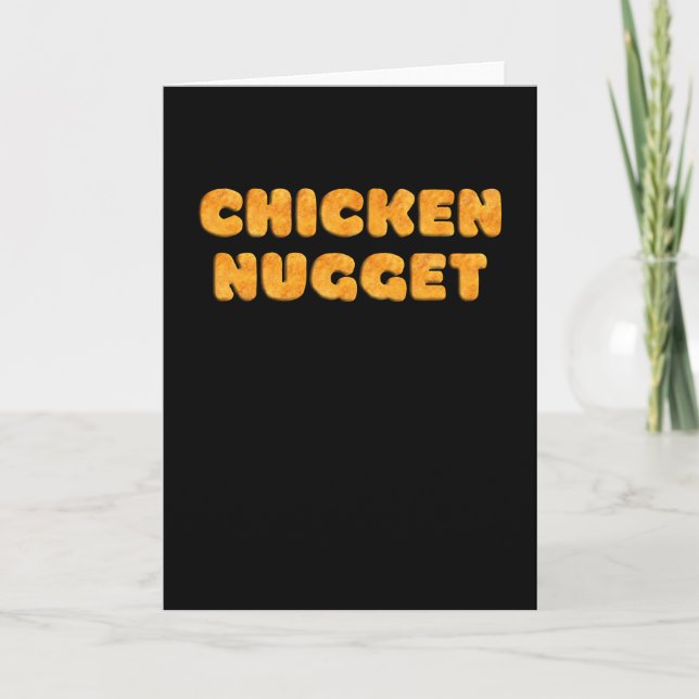 Funny Chicken Nugget Card (Front)