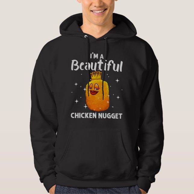 Funny Chicken Nugget Design Kids Men Women Fashion Hoodie (Front)