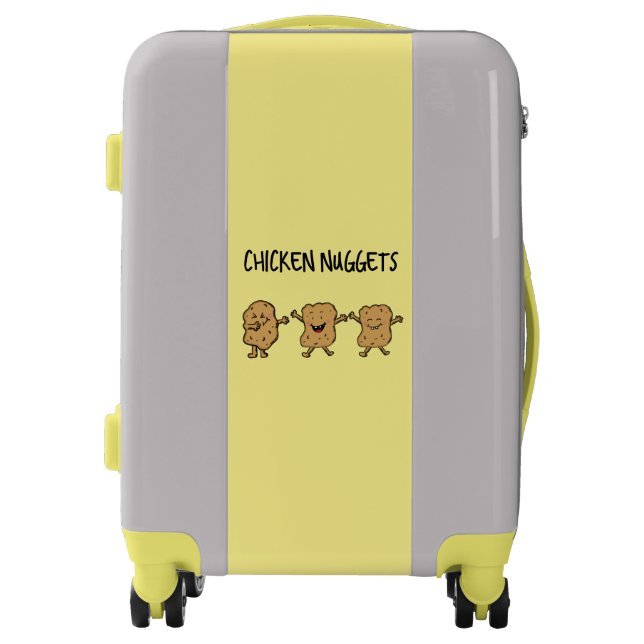 Funny Chicken Nuggets Luggage (Front)