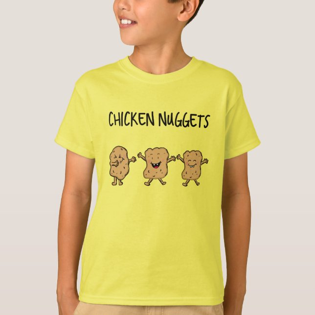 Funny Chicken Nuggets T-Shirt (Front)