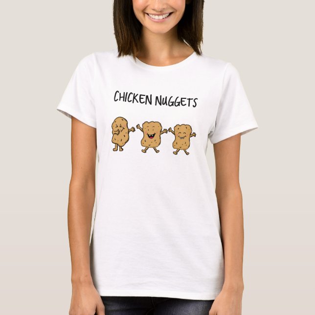 Funny Chicken Nuggets T-Shirt (Front)