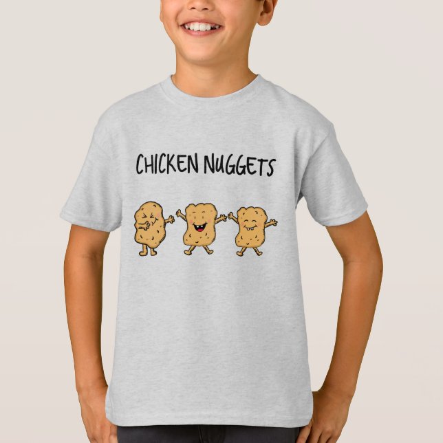 Funny Chicken Nuggets T-Shirt (Front)