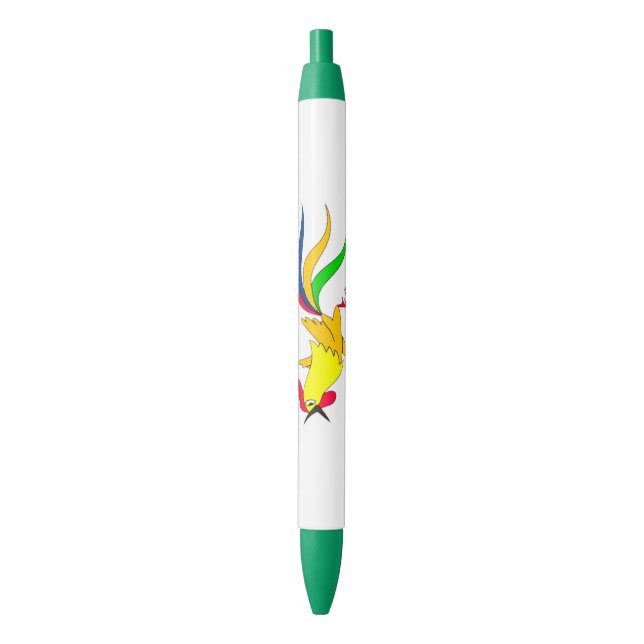 Funny Chicken Pen with Colorful Running Chicken (Front Vertical)