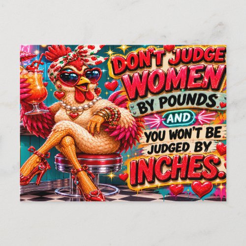 Funny Chicken Postcard