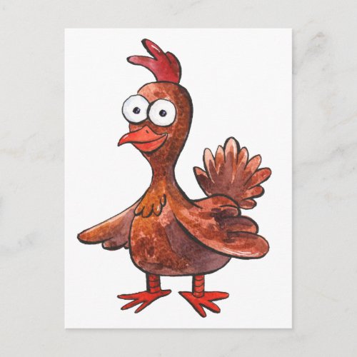 Funny Chicken Postcard