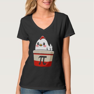 Funny Chicken Pot Pi Shirt Day Pie Math Lover Geek