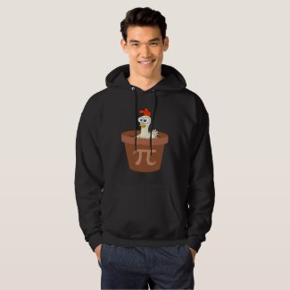 Funny Chicken Pot Pie (Pot Pi) Math Hoodie