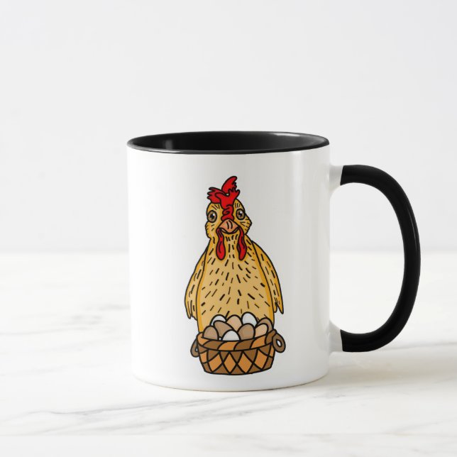 Funny Chicken Pun | Chicken Quote Humor Mug (Right)