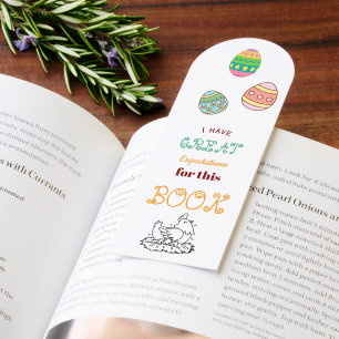 Funny Chicken Pun Hand Drawn Book Lovers Bookmarks