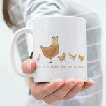 Funny Chicken Pun Mother's Day Gift Coffee Mug<br><div class="desc">Looking to surprise your mom with a unique gift this Mother's Day? Our charming "So Clucky You're My Mom" funny chicken mug is the perfect way to show her how much you care. With a delightful chicken design and a humorous pun, this mug is sure to put a smile on...</div>